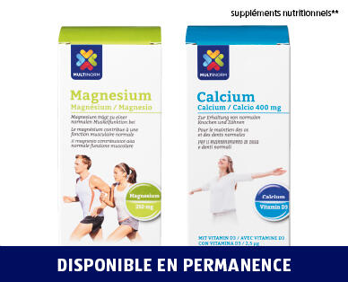 MULTINORM
COMPRIMÉS DE MAGNÉSIUM/ DE CALCIUM