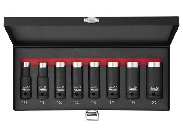Impact wheel nut socket set