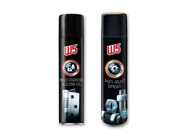 W5 Universel silikonespray eller rustfjerner