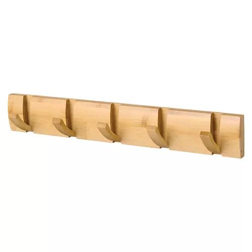 Bamboo Retractable Hook Bar, Natural