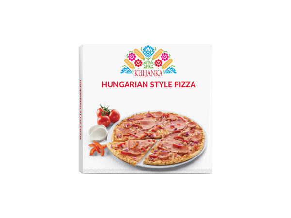 Pizza med salami & bacon