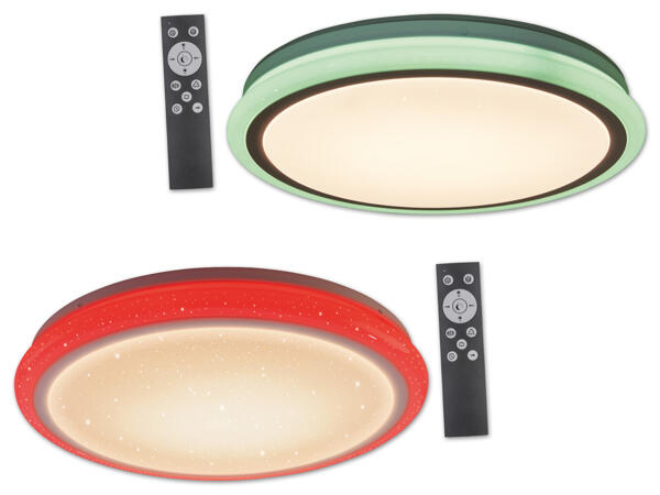 LED-Deckenleuchte mit Farb-Dekolicht