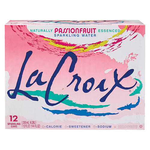 Passionfruit Flavored Sparkling Water - 12 Pack, 12 fl oz Cans
