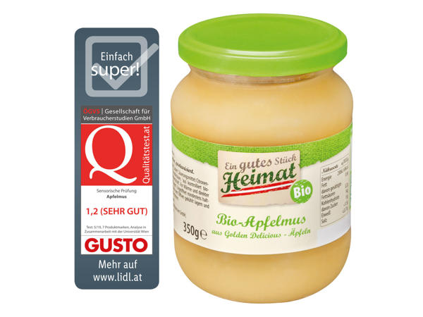 EIN GUTES STÜCK HEIMAT Bio-Apfelmus