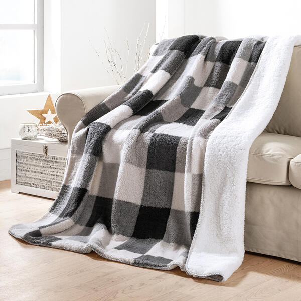 Kuscheldecke "Sherpa-Print"