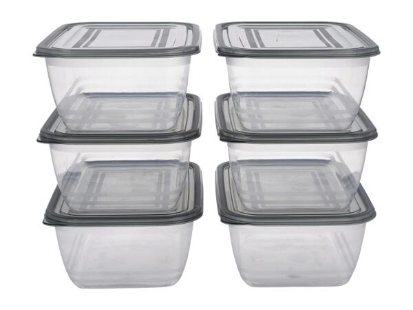 Silvercrest 2L Food Storage Containers - 6 Pack