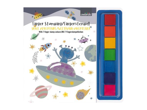 Crelando Finger Stamp Set - Space Adventure