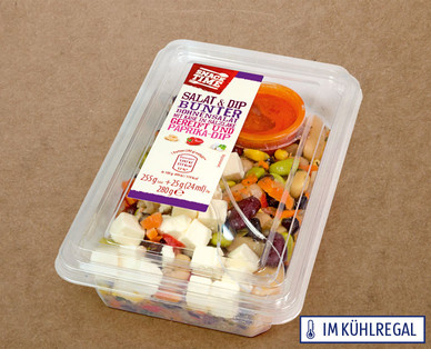 SNACK TIME Salat mit Dip