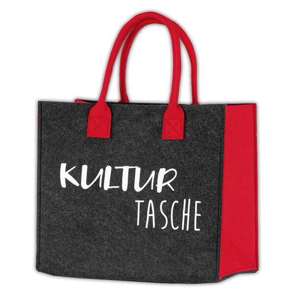 Modische Tasche in Filzoptik