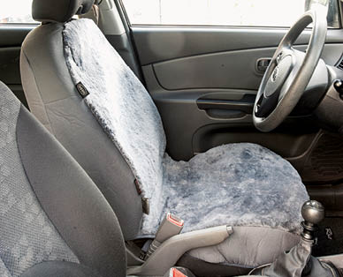Housse en fourrure d'agneau pour siège de voiture AUTO XS