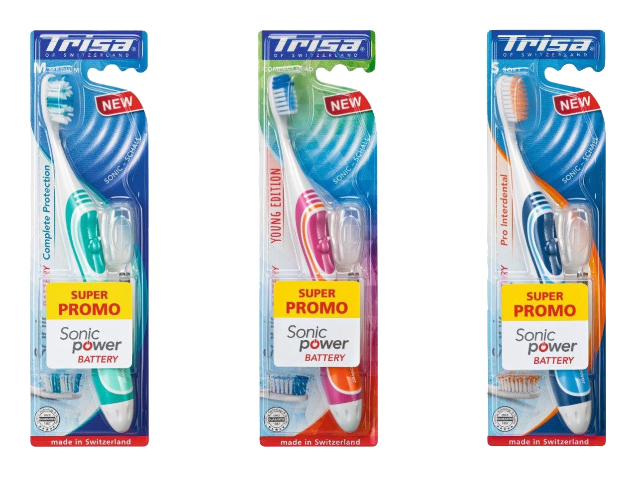 Brosse à dents à ultrasons Sonicpower Battery Trisa