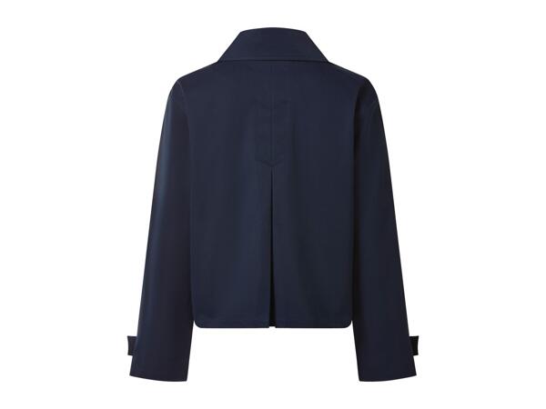 Esmara Ladies' Navy Cropped Trench Coat