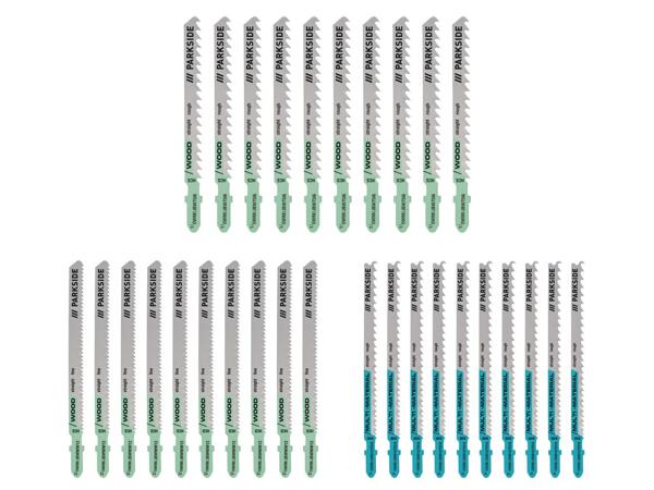 Jigsaw blade set, 30 pieces