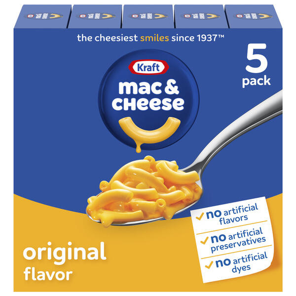 Kraft Original Flavor Mac & Cheese - 5 Pack