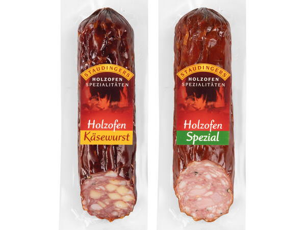 Staudingers Holzofen Käsewurst oder Spezial