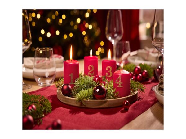 Livarno Home Advent Candles - 4 Pieces