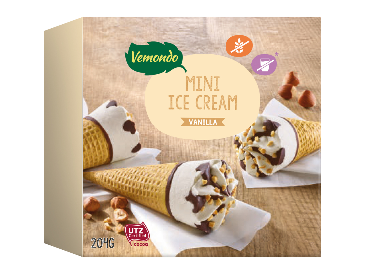 Mini glace à la vanille