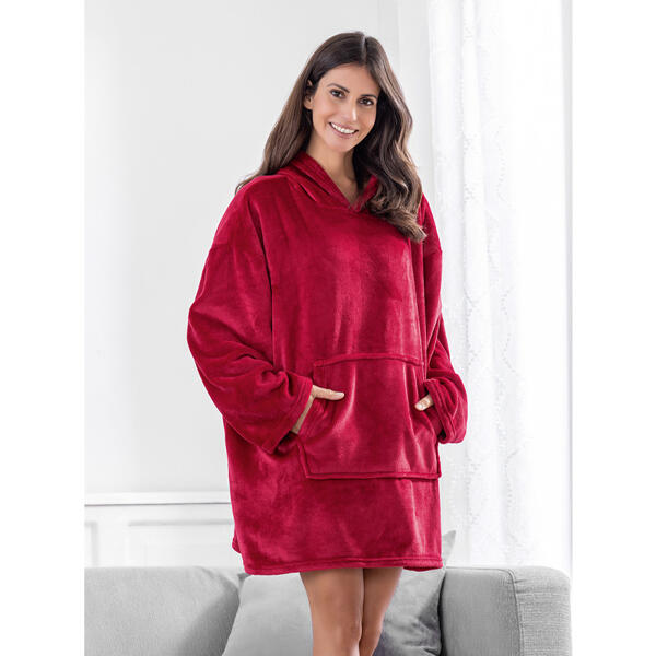 XXL-Flanell-Kuschel-Hoodie