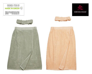 Spa Bath Wrap and Head Band Set