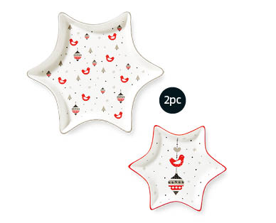 Star or Tree Plate 2pk
