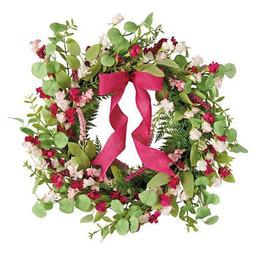 Floral Wreath - Pink Flowers