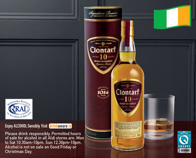 Clontarf 10 Year Old Whiskey