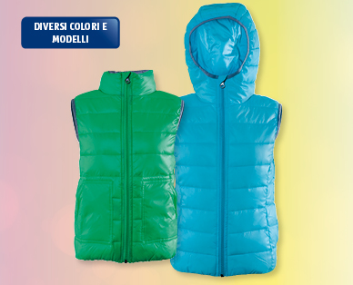 Leggero gilet trapuntato per bambini KIDZ ALIVE