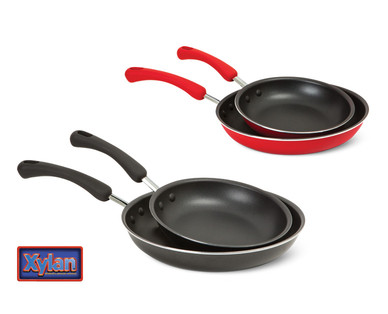 2-Piece Colored Fry Pan Set or 12" Fry Pan