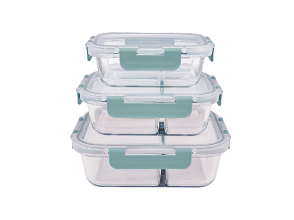 Glass Food Storage Container Set