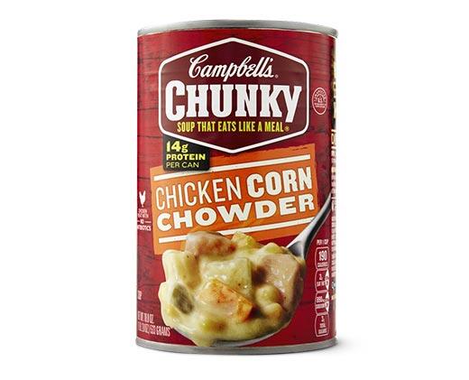 Campbell's 
 Chunky Chicken Corn Chowder or Baked Potato Soup