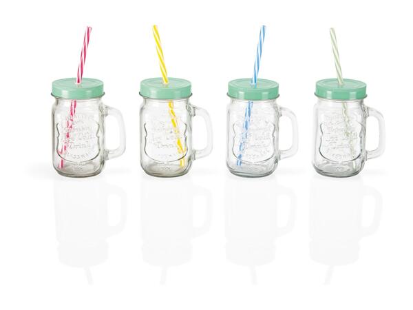 Ernesto Drinking Jar Set - Set of 4