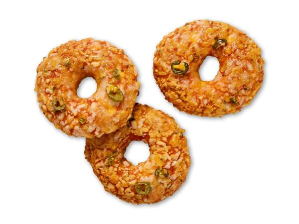 Fyldt minipizzadonut