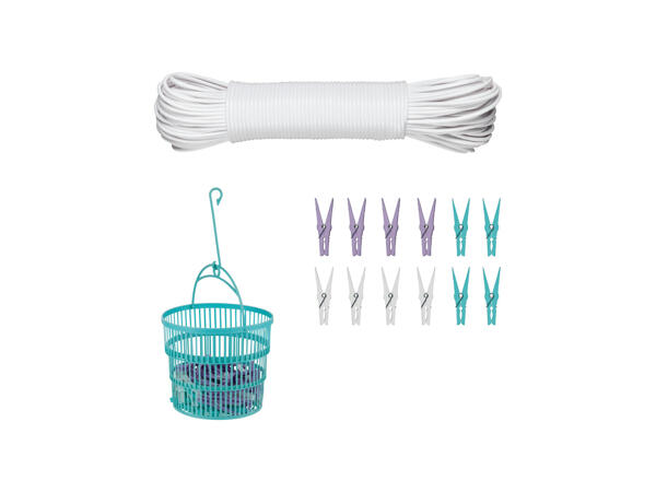 Clothes Pegs / Washing Line / Peg Basket