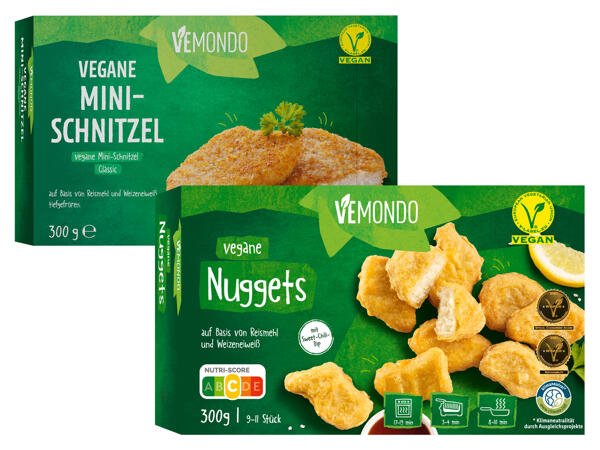 Vegane Mini-Schnitzel oder Nuggets