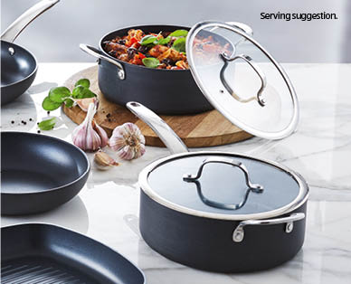 Hard Anodised Casserole or Sauté Pan