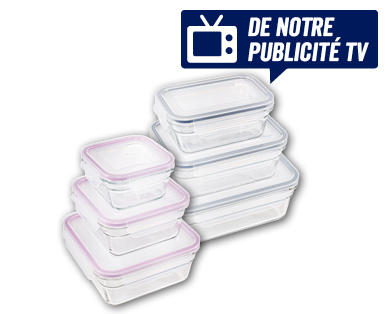 Lot de boîtes hermétiques en verre, 3 pièces GLASSLOCK