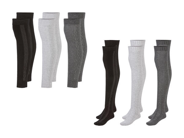 Chaussettes hautes au-dessus du genou/jambières