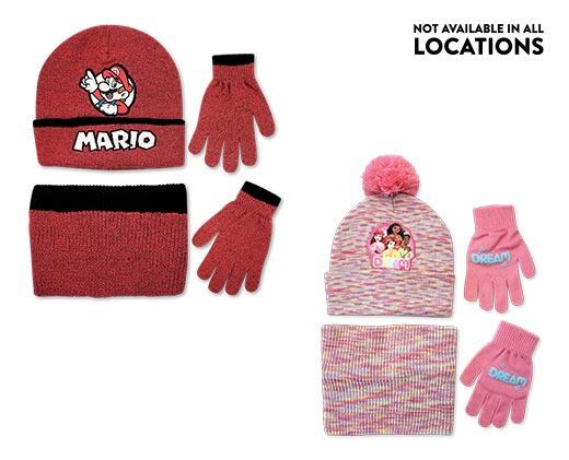 Children's Character Hat, Glove & Scarf Set