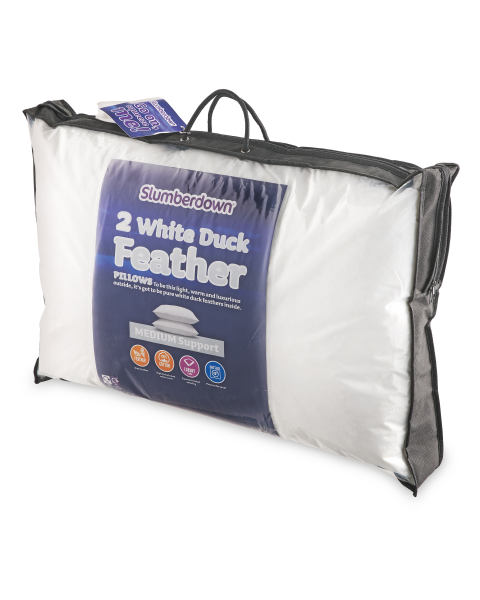 Duck Feather Pillow Pair