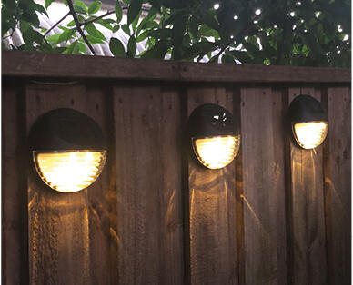 Solar Gutter Light 2pk or Fence Light 3pk