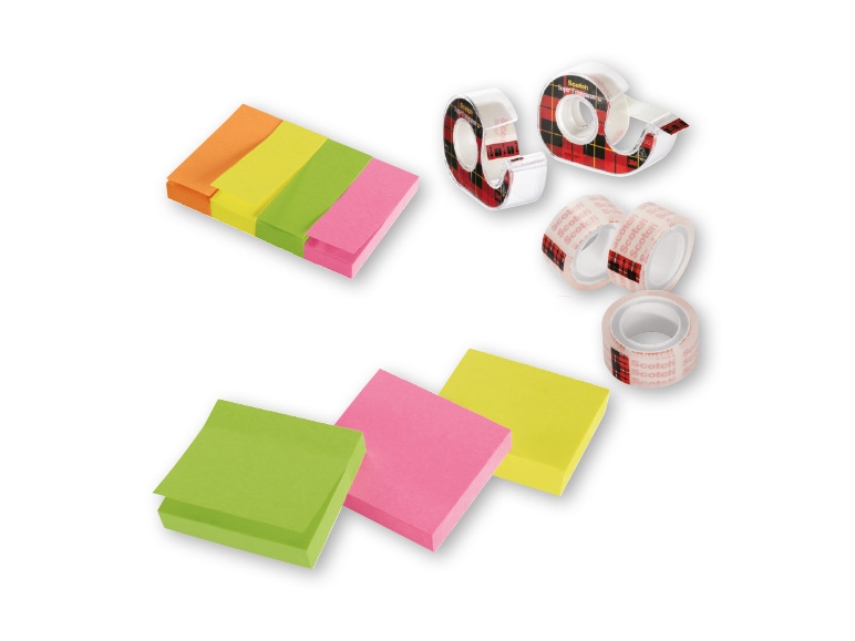 Postit/Scotch Post It Notes/Scotch Tape