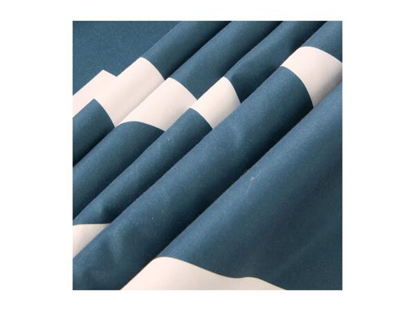 Livarno Home Microfibre Sateen Bedlinen - Single - Blue/White