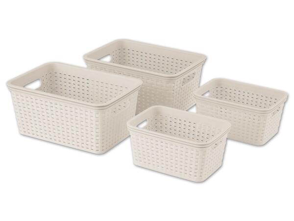 Aufbewahrungskorb-Set, 4-teilig