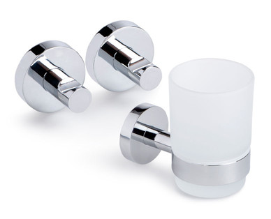EASYHOME Bad-Accessoires aus Chrom