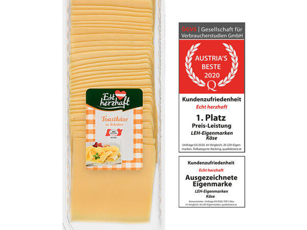 Toastkäse in Scheiben