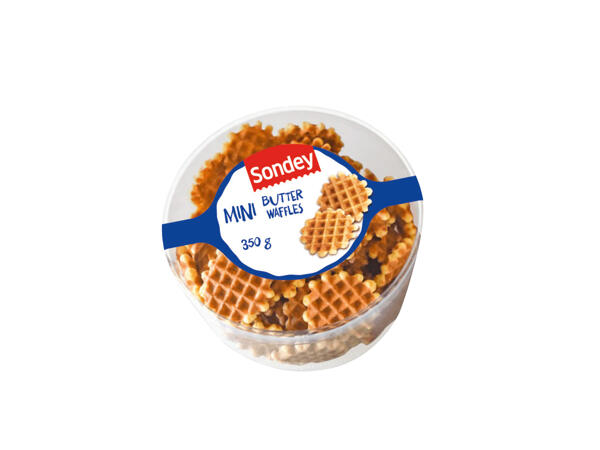 Våffelkex med smör