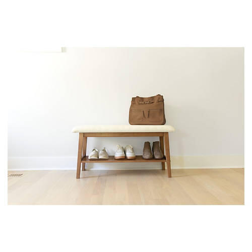 2 Tier Bench, Cream