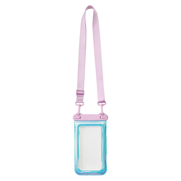 Crane Pink Iridescent Waterproof Phone Pouch