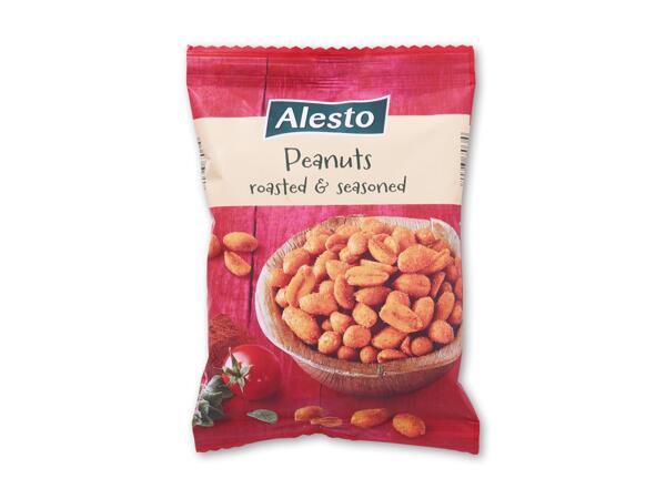 Saltede eller krydrede peanuts
