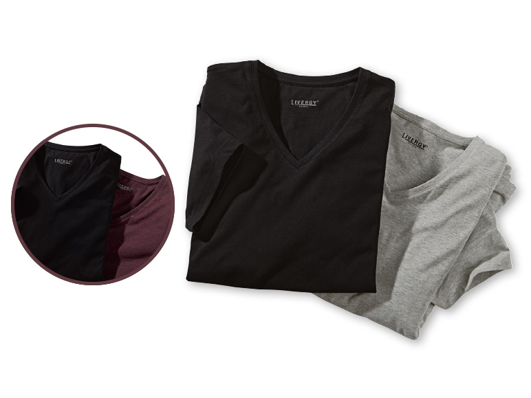 Livergy Casual Men's V-Neck T-Shirts